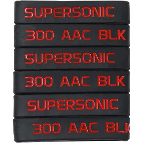 Aolamegs 300 Acc BLK Supersonic Magazine Marking Bands 6 Pack (Black-Red)