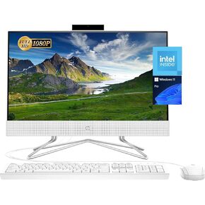HP 22 inch All-in-One Desktop PC • Microsoft Office Trial • FHD Display • Intel CPU • RJ-45 • HDMI • Keyboard & Mouse • Windows 11 Pro (8GB RAM | 512GB SSD)