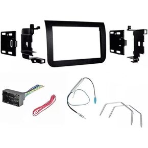 Double Din Car Stereo Install Kit, Wire Harness, AM/FM Radio Reception Antenna Adapter, and Radio Removal Tool -Made for Ram: 2014-2021 Promaster -for Factory 5" Screen Vehicles Only