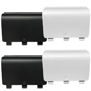 4 Pack One Controller Battery Back Cover for Xbox One, One S, One X Controller [NOT for Xbox SeriesS/X],Replacement Battery Back Shell Covers Compatible with Xbox One/One S/One X Controllers (Black)