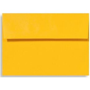 LUXPaper A9 Invitation Envelopes | Peel & Press | 5 3/4" x 8 3/4" | Sunflower Yellow | 80lb. Text | 50 Qty