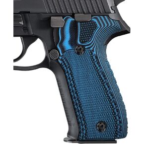 Cool Hand G10 Grips Replacement for Sig Sauer P226, Black Gun Grips Screws Included, Aggressive Checkered Texture, Thickness 7/10"，not for a Sig P229