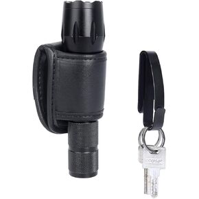 TAFTACFR Open Top Compact Light Holders Tactical Key Ring Holder Special for Police and Fire Agencies,Flashlight Holster Duty Belt Key Clip with Keyrings for Police,Law Enforcement and Workers