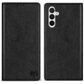 ZZXX for Samsung Galaxy A16 Wallet Case with [RFID Blocking] Card Slot Stand Strong Magnetic Leather Flip Fold Protective Phone Case for Samsung Galaxy A16 Case Wallet(Black-6.7 inch)