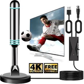 Strong Magnetic Base Indoor TV Antenna for Easy Installation, Antenna for Smart TV, TV Antenna for Free Local Channels, TV Antenna for Smart TV Indoor, Digital Antenna for TV