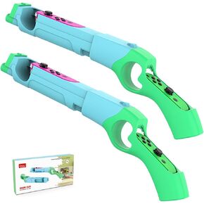 2Pack switch game gun Controller Compatible with Switch Shooting Games Wolfenstein 2: The New Colossus, Big Buck Hunter Arcade - Switch and Other Shooting Games