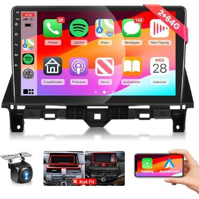 【HiFi 16EQ】 2G 64G Car Stereo Radio for Honda Accord 8th 2008-2012 with Wireless CarPlay Android Auto 10.1inch IPS Touch Screen GPS Bluetooth Radio Head Unit with WiFi AHD Backup Camera