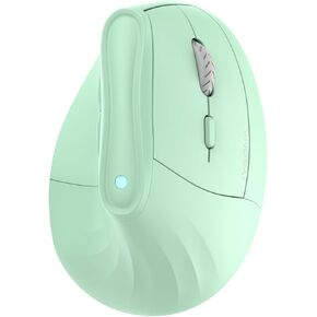 57° Ergonomic Wireless Tower Mouse, Vertical Quiet Ergo Mouse, Bluetooth(BT5.0,BT3.0)&2.4G, (800/1200/2400/2400/4000), 7 Buttons for Windows, macOS, iPadOS, Laptop, PC, Green