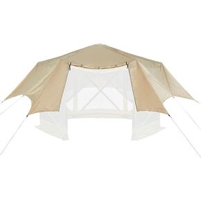 Hike Crew Gazebo Rain Shelter Tarp Compatible with 6-Sided Pop-Up Tent with 6ft Panels | Durable Canopy Transforms Your Gazebo into A Waterproof Environment