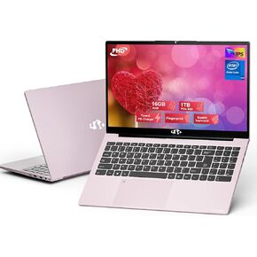15.6 FHD IPS Laptop Computer Student, 16GB RAM 1TB SSD, 4-Cores Pentium N100 (Up to 3.4GHz), Backlit Keyboard, Fingerprint, 2 Years Warranty, Win 11