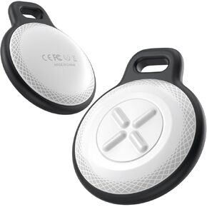 QNCZ Key Tracker, Air Tags-2 Pack, Luggage Tracker Works with Apple Find My (iOS only), Water-Resistant, GPS Tracker Tags for Wallet, Luggage, Keys, Backpack, Black