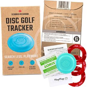 MeepMeep Disc Golf Disc Tracker | Never Lose Your Discs Again | Disc Golf Gifts | Sticks to Underside of Your Disc Golf Disc | Ring Disc via Bluetooth on Your Phone | Disc Golf Accessories for Men