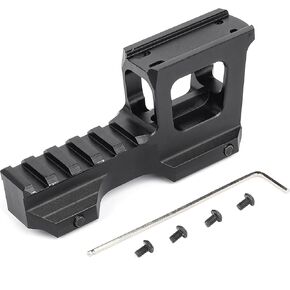 Red Dot Riser Mount 2 Inch, Metal Picatinny Riser Mount for T1 T2 H1 H2 Red Dot Sight and G33 G43 3X Magnifier PEQ DBAL-A2 Dual Optic Mount