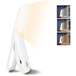 LED Desk Lamp for Home Office, Touch Control 3 Color Temperature 10 Brightness Desk Light, Small Desk Lamp with USB Charging Ports, for Home Office Bedroom Reading Study Work