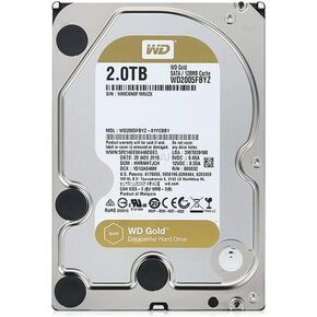 WD Gold 2TB Enterprise Class Hard Disk Drive - 7200 RPM Class SATA 6 Gb/s 128MB Cache 3.5 Inch - WD2005FBYZ (Certified Refurbished)