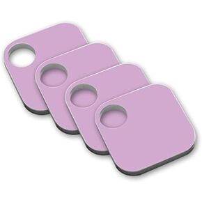 MightySkins Protective Vinyl Skin Decal (4 Pack) Compatible with Tile Key Finder Phone Finder wrap Cover Sticker Skins Solid Purple