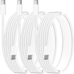 【Apple MFi Certified】iPhone 16 Fast Charger Cable, Linocell 5Pack USB A to Type C 60W Fast Charging Car Carplay Cord USB Type C Braided Cable for iPhone 16/16 Pro/16 Plus/16 Pro Max/15/15 Pro/iPad Pro