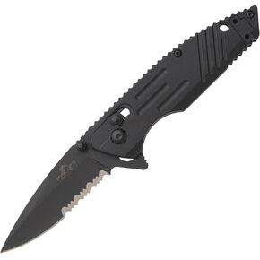 Rancor IX | 4-3/8″ Zytel Slide Lock D2 Partially Serrated Blade