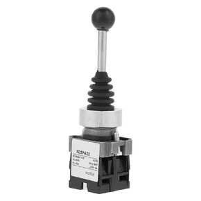 2 Position Joystick Switch, 2NO Spring Return Momentary Joy Stick 0~380V AC Replacement Joystick Switch Joy Stick Replacement for XD2PA22CR