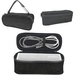Travel and Storage Carrying Case Bag for Sonos Roam 2/Sonos Roam/Sonos Roam SL(Fit Sonos Roam 2/Roam/Roam SL Speaker and Cable, Grey)