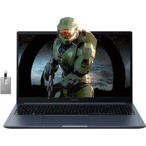 SAMSUNG Galaxy Book Odyssey 15.6" FHD Gaming Laptop, Intel i7-11600H, 24GB RAM, 2TB PCIe SSD, NVIDIA GeForce RTX 3050 Ti, 720P HD Webcam, Mystic Black, Win 11 Pro, 32GB Hotface USB Card