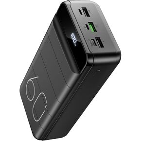 Power Bank 60000mAh 22.5W Fast Charging Portable Charger with Flashlight, 4 Outputs & 3 Inputs LED Display Huge Capacity External Battery Pack for Most Electronic Devices on The Market