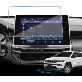 Screen Protector For Jeep Compass 2023-2025 Tempered Glass Protective Film For Compass 2025 2024 2023 Accessories - 10.1 inch
