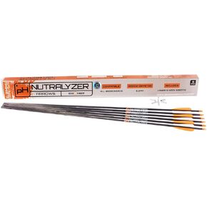 Dead Ringer Nutralyzer Arrows, 6-Pack High-Strength Archery Arrows Compatible with All Broadheads, 350 Spine
