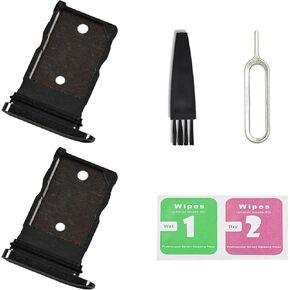2 PCS for Pixel 9 Pro XL Single SIM Card Tray Replacement, Single SIM Card Slot Holder Compatible with Pixel 9 Pro XL (Obsidian)