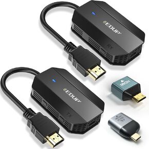EDUP Wireless HDMI Transmitter and Receiver, HDMI Extender Kit 1080P Wireless Transmission 164Fts/50M, Plug and Play for Streaming Video/Audio for Laptop/Camera/Phone to Monitor/Projector/HDTV