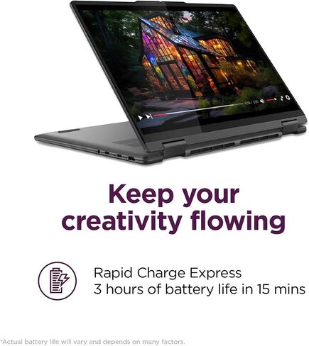 Lenovo Yoga 7 7i 2-in-1 Touchscreen Laptop, 16" 2K IPS, Intel Ultra 7 155U (Beats i7-1355U) AI Boost NPU, 16GB RAM, 1TB SSD + 256GB Portable SSD, Backlit, FP, Stylus Pen, Win 11 in Saudi Arabia