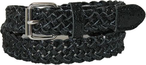 CTM® Girls' Metallic Braided Belt in Kuwait