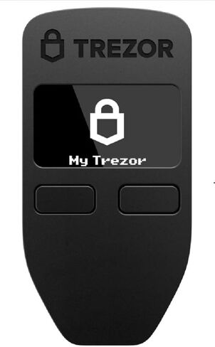 Trezor One Hardware Wallet - Secure Cryptocurrency Cold Storage for Bitcoin, Ethereum & 1000+ Coins | Offline Private Key Protection | USB Wallet with PIN & Recovery Seed in Saudi Arabia
