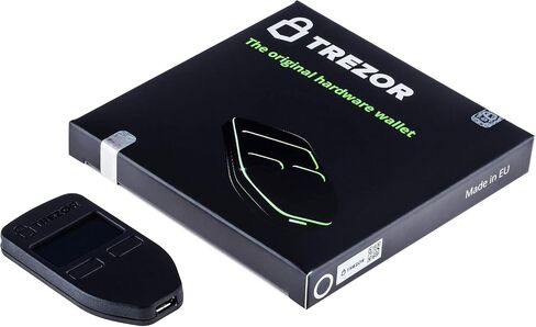 Trezor One Hardware Wallet - Secure Cryptocurrency Cold Storage for Bitcoin, Ethereum & 1000+ Coins | Offline Private Key Protection | USB Wallet with PIN & Recovery Seed in Saudi Arabia