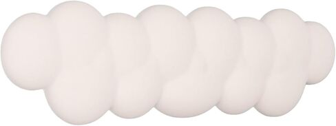 Keyboard Cloud Wrist Rest, Soft Shape PU Leather Memory Foam Cloud Wrist Rest Ergonomic Palm Rest for Keyboard, Ergonomic Wrist Pad for Gaming Typing Office (Milk White) in Saudi Arabia