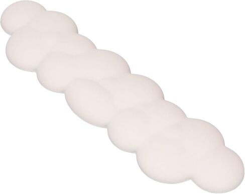 Keyboard Cloud Wrist Rest, Soft Shape PU Leather Memory Foam Cloud Wrist Rest Ergonomic Palm Rest for Keyboard, Ergonomic Wrist Pad for Gaming Typing Office (Milk White) in Saudi Arabia
