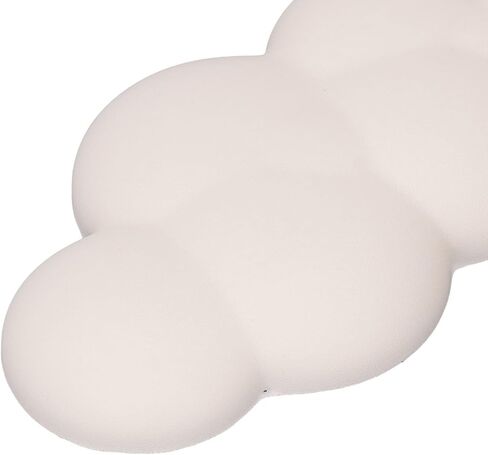 Keyboard Cloud Wrist Rest, Soft Shape PU Leather Memory Foam Cloud Wrist Rest Ergonomic Palm Rest for Keyboard, Ergonomic Wrist Pad for Gaming Typing Office (Milk White) in Saudi Arabia