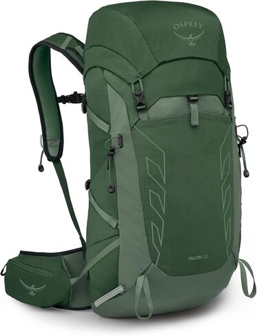 Osprey Talon 33L Men's Lightweight Hiking Backpack with Hipbelt, Green Canopy/Pine Leaf in Saudi Arabia