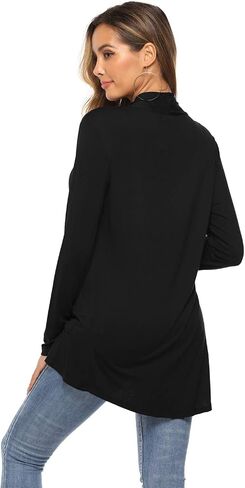 Women's Casual Lightweight Open Front Long Sleeve Cardigans with Pockets in Saudi Arabia