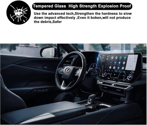 SATIS Screen Protector Compatible with 2023 2024 RX350 RX500 14-inch Touchscreen，Anti Scratch,Bubble Free,9H Hardness Tempered Glass in Saudi Arabia