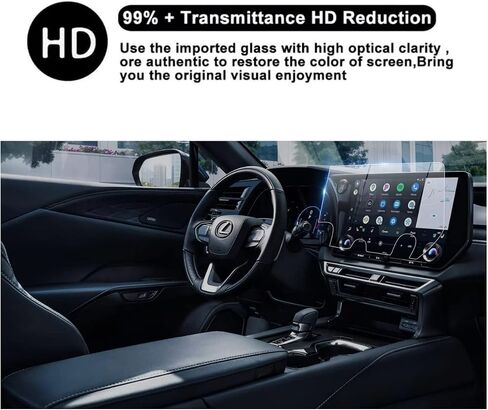 SATIS Screen Protector Compatible with 2023 2024 RX350 RX500 14-inch Touchscreen，Anti Scratch,Bubble Free,9H Hardness Tempered Glass in Saudi Arabia