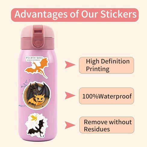 120pcs ملصقات ملصقات Merch Scensers 120pcs ، ملصقات تنين الرسوم المتحركة لعشاق الكتب البضائع الرابعة ، دراجة الكمبيوتر الجمالية فينيل لمياه الكمبيوتر المحمول. in Saudi Arabia