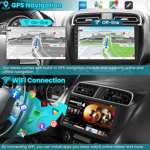 4G+64G Android 13 Car Stereo for Mitsubishi Mirage 2012-2023 مع Carplay Android Auto ، طقم Radio Screen Radio 9 " in Kuwait