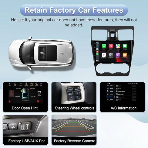 5GWIFI ترقية الراديو Stereo Stereo لـ Subaru Forester MK4 2013-2015/ Subaru Impreza 2012-2014/ Subaru XV Crosstrek 2012-2014 Wireless Carplay و Android Auto GPS-4GB+32GB in Kuwait