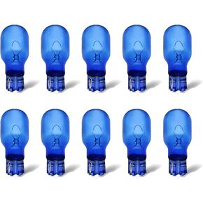 12V 10W T13 Nature Amber W2.1 x 9.5D light bulb wedge car motorcycle moped scooteLight Bulb Car Glass Base Indicator Stop Light Rear Brake Light Interior Light Bulb