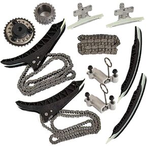 11317567503 Engine Timing Chain Kit with Camshaft Sprocket N63B Fit for 2011-2013 550i 4.4L, Fit for 2011-2019 X5 4.4L, Replace OE 11317567503 11147574373