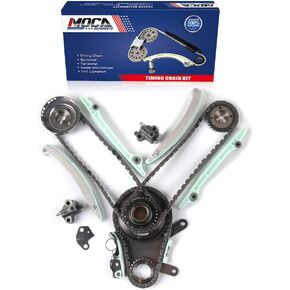 MOCA Engine Timing Chain Kit for Jeep Grand Cherokee 99-04 & 2002 Dodge Ram 1500 & 00-02 Dodge Durango 4.7L V8 SOHC 16V Code J N - JETC Cam Gear
