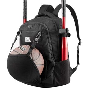 Baseball Bag Basketball Backpack for Soccer Volleyball Football Softball Equipment with Shoes and Ball Compartment