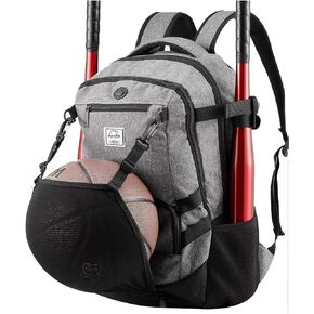 Baseball Bag Basketball Backpack for Soccer Volleyball Football Softball Equipment with Shoes and Ball Compartment