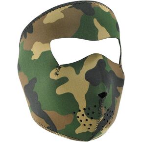 ZANheadgear® Full Mask Neoprene Woodland Camo